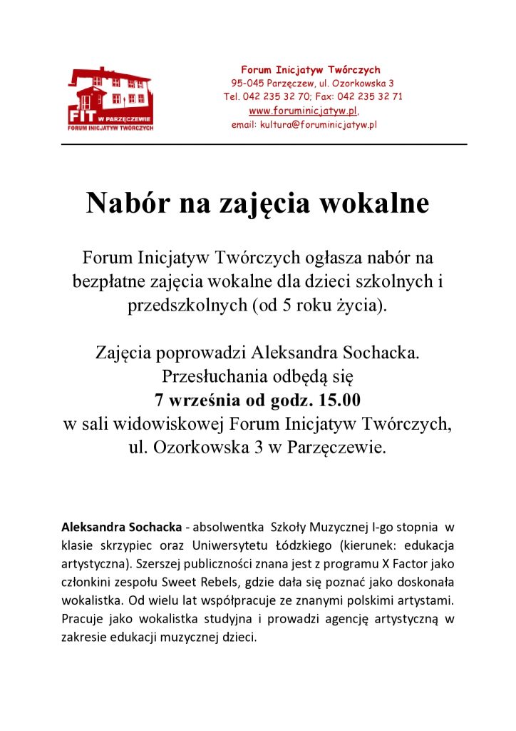 ogłoszenie zajęcia muzyczne-page0001